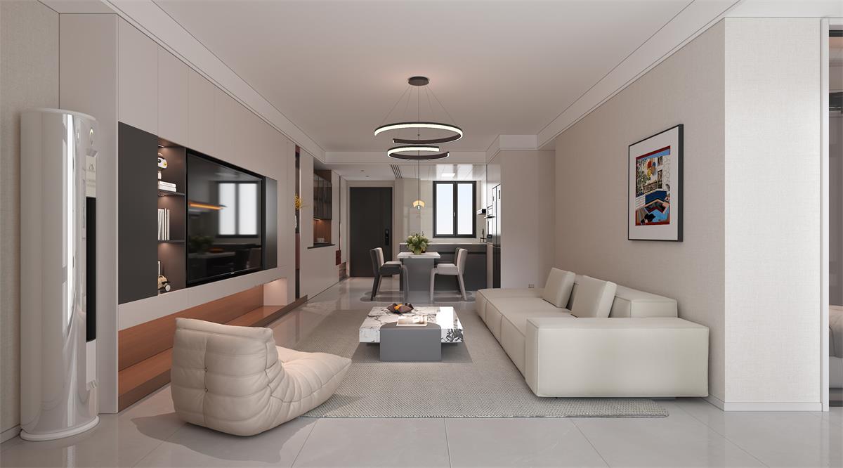 星耀閱海 |123㎡小三居極限改造！整墻收納柜+開放式餐廚，空間翻倍還顯大！